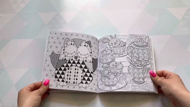 Обзор раскраски «Doudous» les carres d’Art-therapie от hachette смотреть онлайн