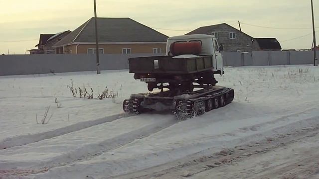 Уаз 3303 бортовой на гусеницах ТСН 74 6 смотреть онлайн