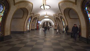 Russia, Moscow Metro, Koltsevaya line, ALL stations