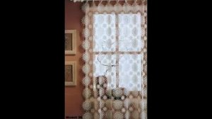Оригинальные идеи по вязанию штор крючком