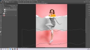 Разорванная фотография в Фотошопе