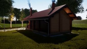 Видео обзор проекта бани из клееного бруса 45м2