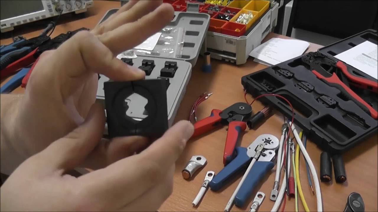 Обжим/опрессовка проводов различными наконечниками и электромонтажным инструментом. Большой обзор. смотреть онлайн