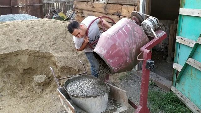 Моя самодельная БЕТОНОМЕШАЛКА.