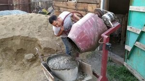 Моя самодельная БЕТОНОМЕШАЛКА.