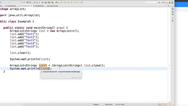 Clear Clone Contains Method Of ArrayList Video-10 смотреть онлайн