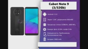 Мини обзор Cubot Note 9 (3/32Gb) Black
