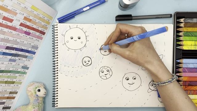 Як намалювати планети сонячної системи - Урок 72 смотреть онлайн