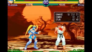 Street Fighter Alpha 3 - EZ R. Mika Combos