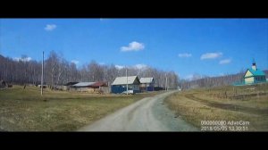 Дорога к Старобайрамгулово - озеро Аушкуль и обратно по трассе М5 - видеорегистратор - 5 мая 2018 г