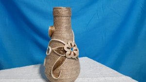 №80 Джутовая филигрань Вазы из джута