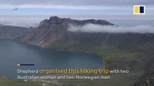 Hiking in North Korea: Foreign tourists hike on Mount Paektu volcano for first time