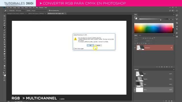Cómo convertir RGB para CMYK en Photoshop смотреть онлайн