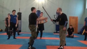 Ножевой бой С.П.А.С. - работа по палке.