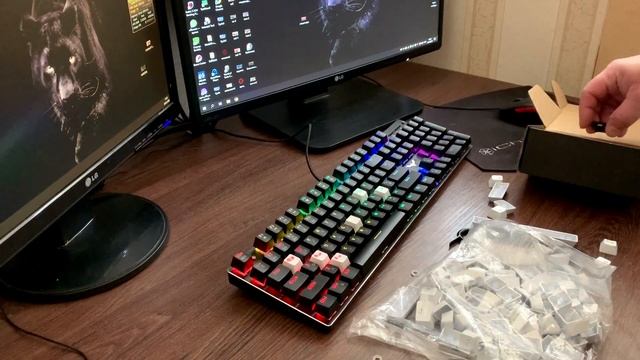 Механическая клавиатура ? Меняем кейкапы ? Уменьшаем шум !!!