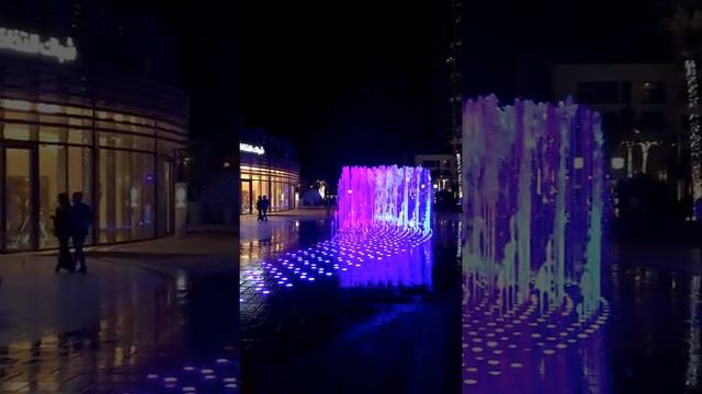 Dubai Opera fountain/Фонтаны оперы в Дубае