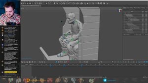 Дед-каскадёр. Анимация в Cascadeur + Blender #34