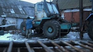 Снятие кабины т-150