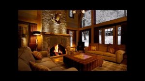 Зимний  Вечер  у  Камина  Нежная и Успокаивающая  Музыка  Уютный Зимний Вечер с Камином