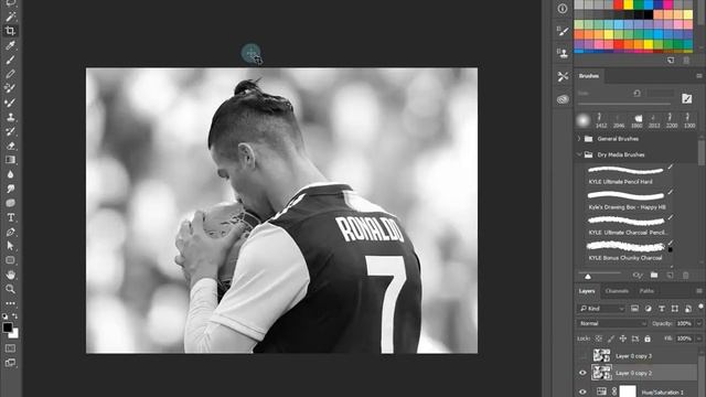 Photoshop Tutorial - Change Photo to Sketch смотреть онлайн