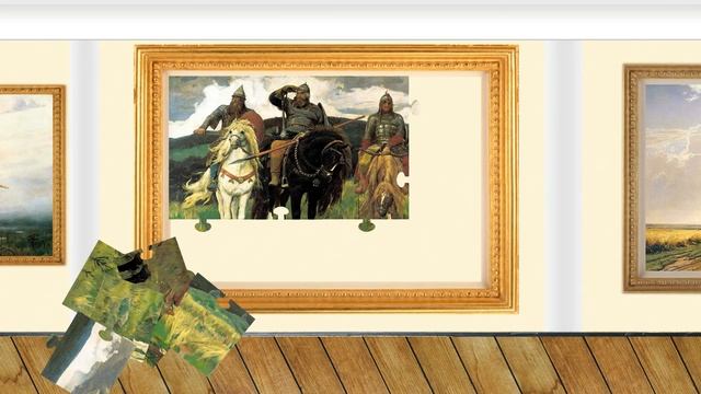 Развивающий мультик "Третьяковская Галерея" - В. Васнецов