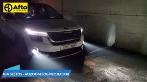 KIA SELTOS - ICE CUBE FOG to 3" AOZOOM FOG PROJECTOR  #carmodification #kia #seltos #aftocoimbatore