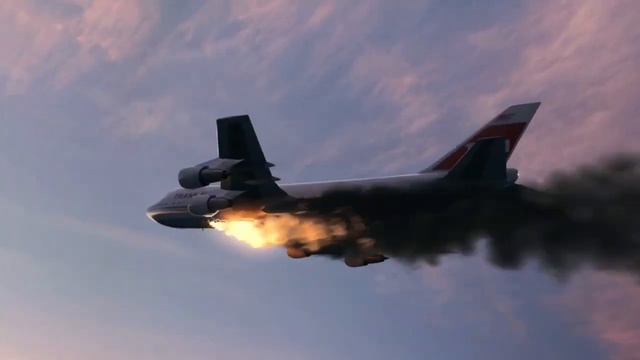 Trans World Airlines TWA 800 Crash Animation. Music: Fallen Down Undertale. смотреть онлайн