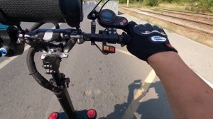 CURRUS R11 PRO тест на шоссейных покрышках...Самый быстрый самокат в г. Волжском.