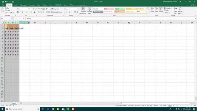 MS Excel Tutorial - Lesson 25 - Row height and column width