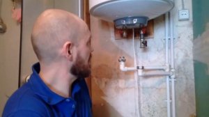Монтаж бойлера, реконструкция линии подводки воды.