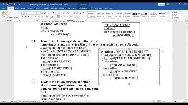Error finding questions in python | Important questions | Cbse Class 12 Python