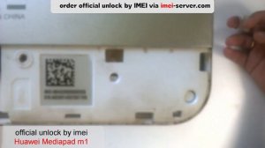 Unlock Huawei Mediapad m1 Velcom Belarus