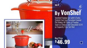 Best Fondue Set [2018]: NutriChef Countertop Fondue Pot | Electric Fondue Set | Melting Pot Cooker