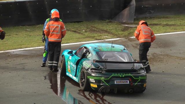 Crash Porsche Cayman 09.08.2019 ADAC GT4 Germany Cup Zandvoort смотреть онлайн
