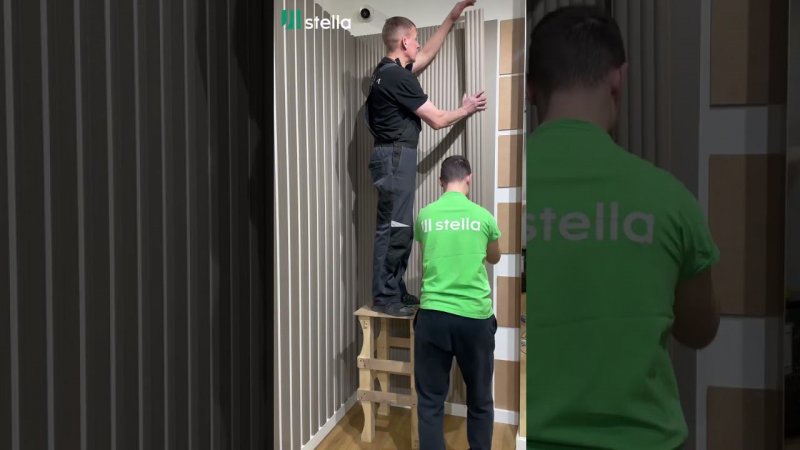 Монтаж панелей стеновых реечных МДФ Stella