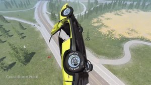 Massive Spike Strip Pileup Crashes #52 – BeamNG Drive | CrashBoomPunk