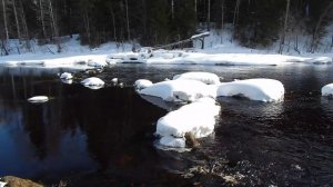 Весна март река Лепша