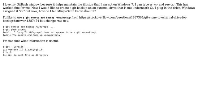 mount external drive on windows7 for git (2 Solutions!!) смотреть онлайн