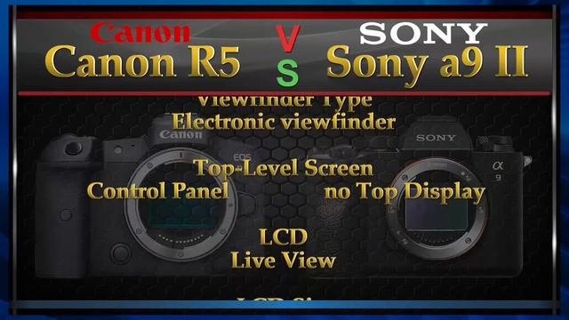 Canon EOS R5 Vs Sony A9 II Comparison Video (Spec Comparison)