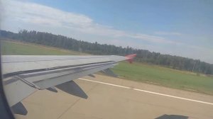 Взлёт на А321-200 Уральских авиалинии из Домодедово
