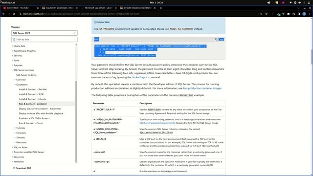 Menginstall Database MSSQL Server di Linux Menggunakan Docker смотреть онлайн