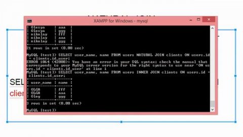 Работа с SQL JOIN (NATURAL JOIN, LEFT and RIGHT JOIN) (360p)