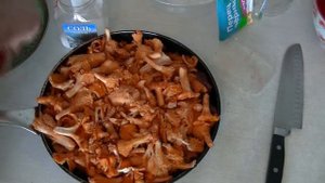 Мраморная говядина с лисичками в духовке