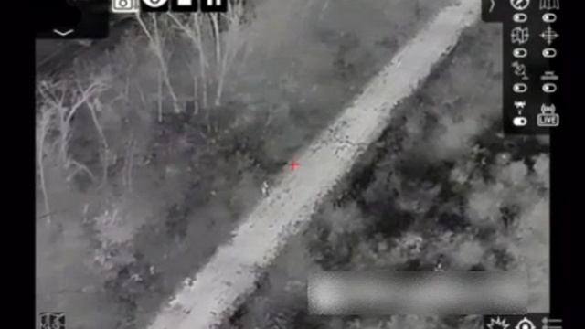 Сбросы по диверсионной группе ВСУ под Купянском/Drops at the AFU militants near Kupyansk