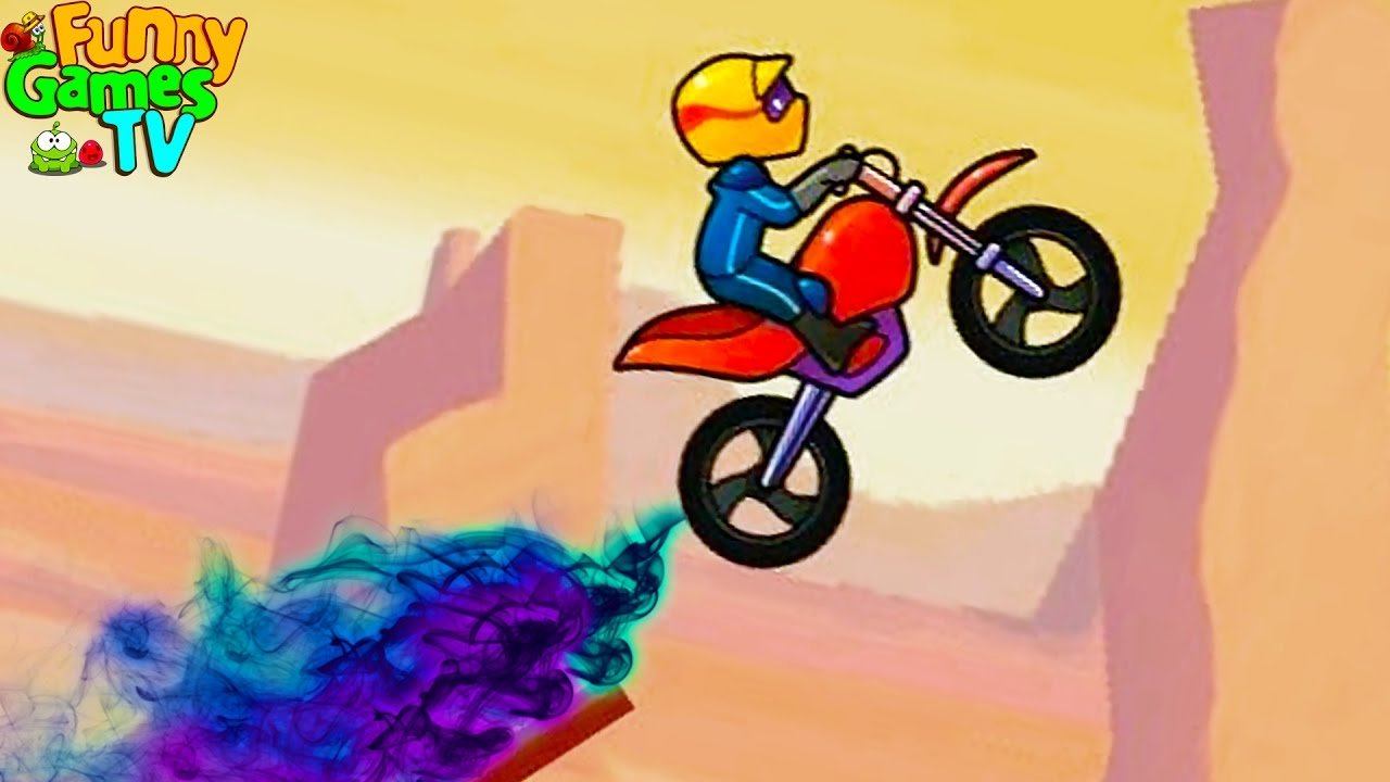 про мотоцикл   Прикольная гоночная игра Bike Race Выполняем различные сложные трюки