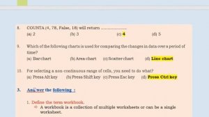 SEBA| CLASS 9|COMPUTER SCIENCE|  CHAPTER 3 MS EXCEL| NEW BOOK (2021)