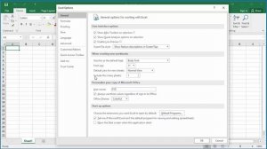 How to Change the Default Number of Worksheets for a Workbook in Excel 2016