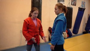 Бросок самбо от Анастасии Ечевской - Зацеп изнутри под одноименную ногу