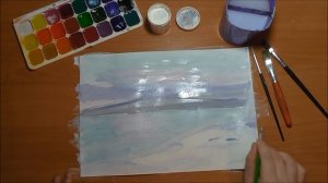 Как нарисовать зимний пейзаж акварелью?