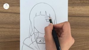 how to draw Hinata Hyuga from naruto || How to draw anime step by step || Drawing for beginners